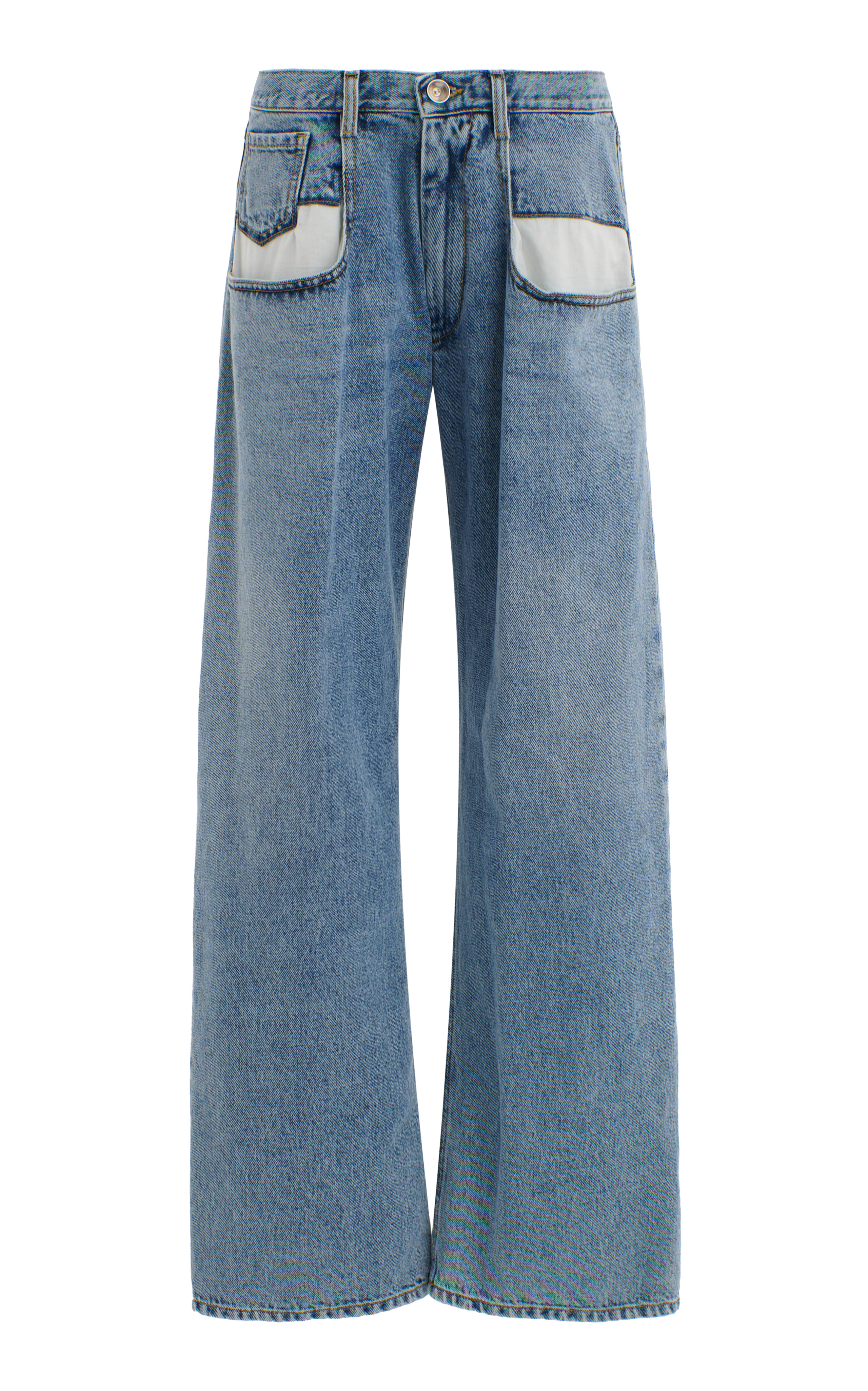 Exposed Pocket Wide-Leg Jeans | Moda Operandi (Global)