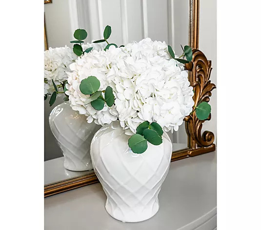 Make Your Selection: Simply Stunning S/3 Real Touch 24" Hydrangea Stems by Janine Graff | QVC