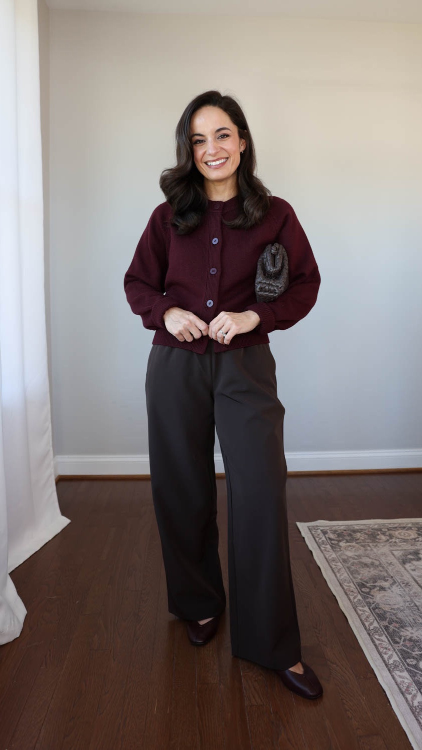 @Quince just released a new pair of crepe pants and they have an excellent petite fit! #quincepartner 

They have a 28” inseam, and a comfortable stretch drawstring waist. They come in a few different neutral colors so are easy to dress up and down. 

Stretch Crepe Drawstring Wide Leg: xs 
Draped Matte Cowl Neck Tank: xs 
Merino Wool Raglan Crewneck Cardigan: xs 
Comfort Stretch Trench Coat: xs in Dark Khaki 
Denim Jacket: xs 
Cotton Jersey Long Sleeve: xs 
Italian Leather Sneakers: size up ½ size