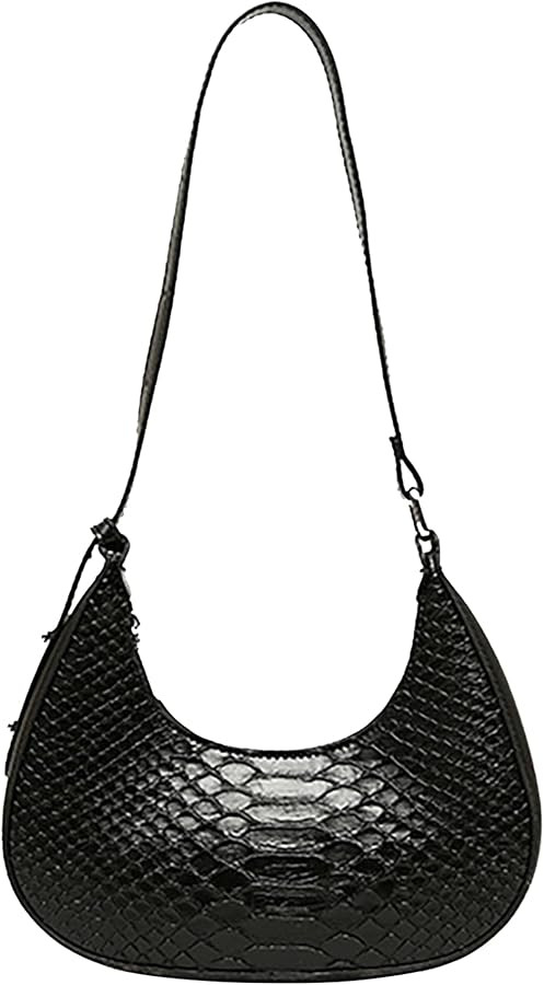 Snakeskin Hobo Handbag Mini Top Handle Bag Shoulder Bag Satchel Travel Tote Purse | Amazon (US)
