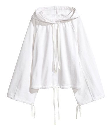 H&M Linen-blend Hooded Top $49.99 | H&M (US)