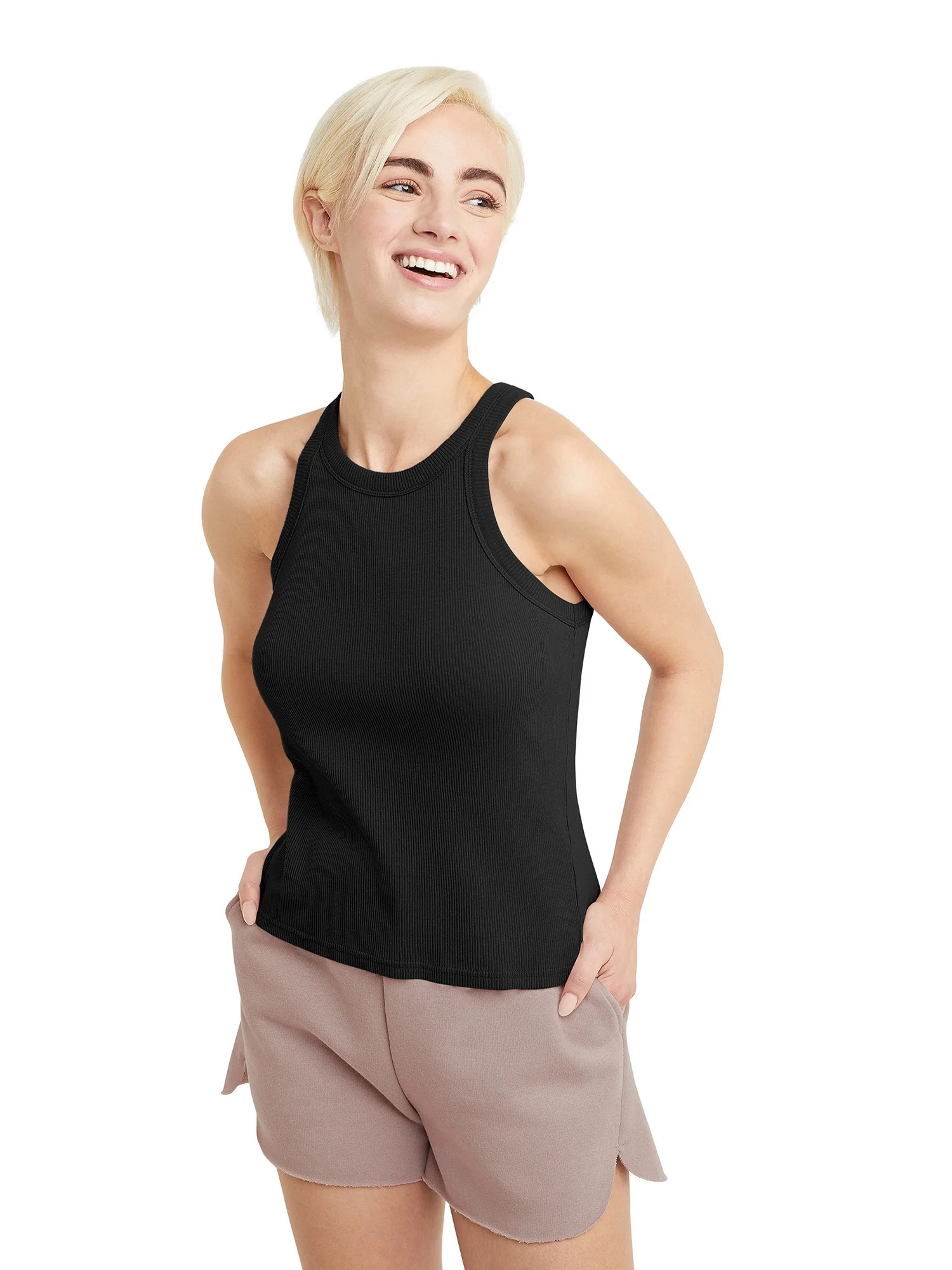 Hanes Originals Women's Cotton Ribbed Tank Top, Sizes XS-XXL - Walmart.com | Walmart (US)