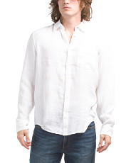 Linen Long Sleeve Button Up Shirt | Father's Day Gifts | Marshalls | Marshalls
