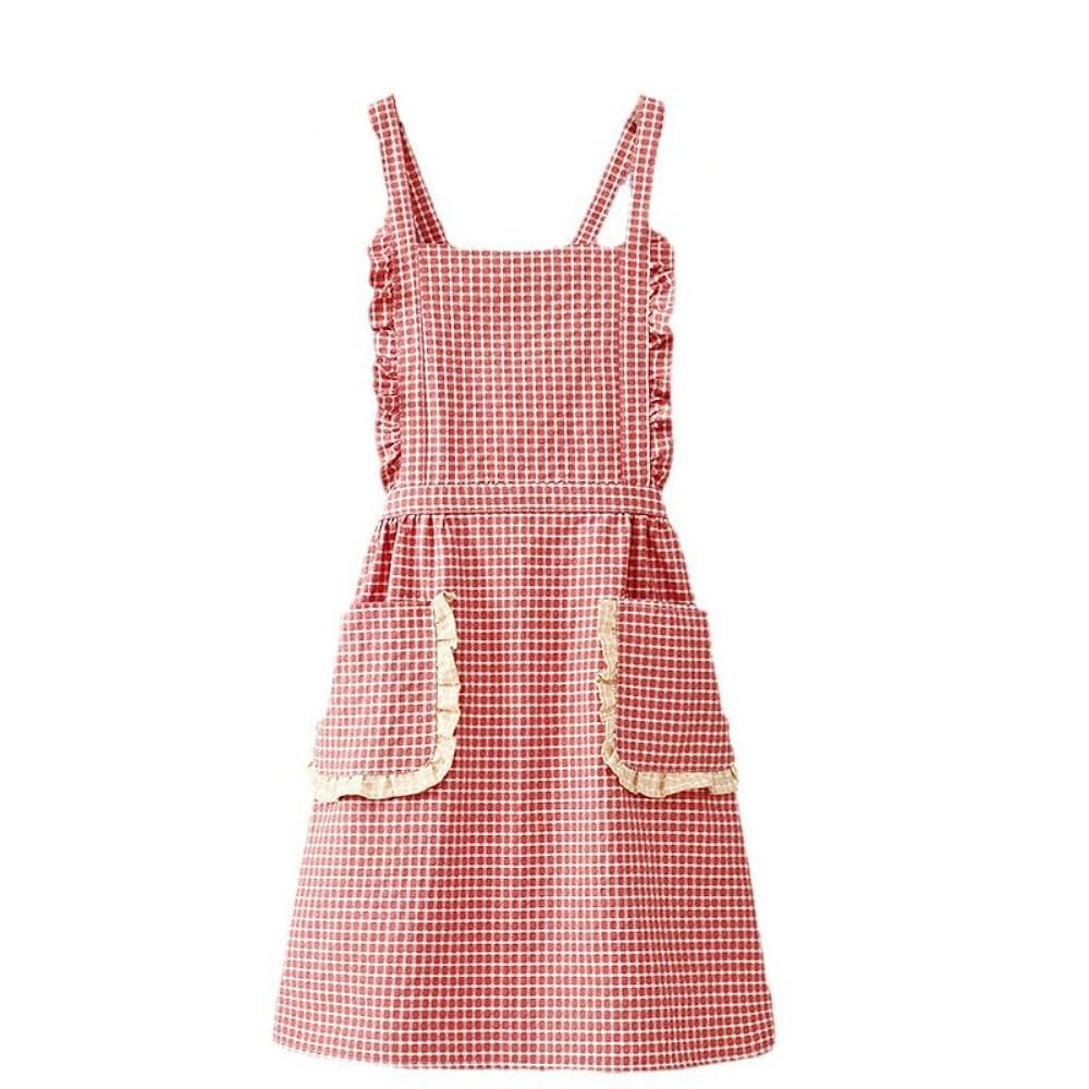 Vintage Ladies Aprons, Pinafore Apron Dress for Women Girls, Cute Floral Slim Aprons Chef Aprons,... | Amazon (US)