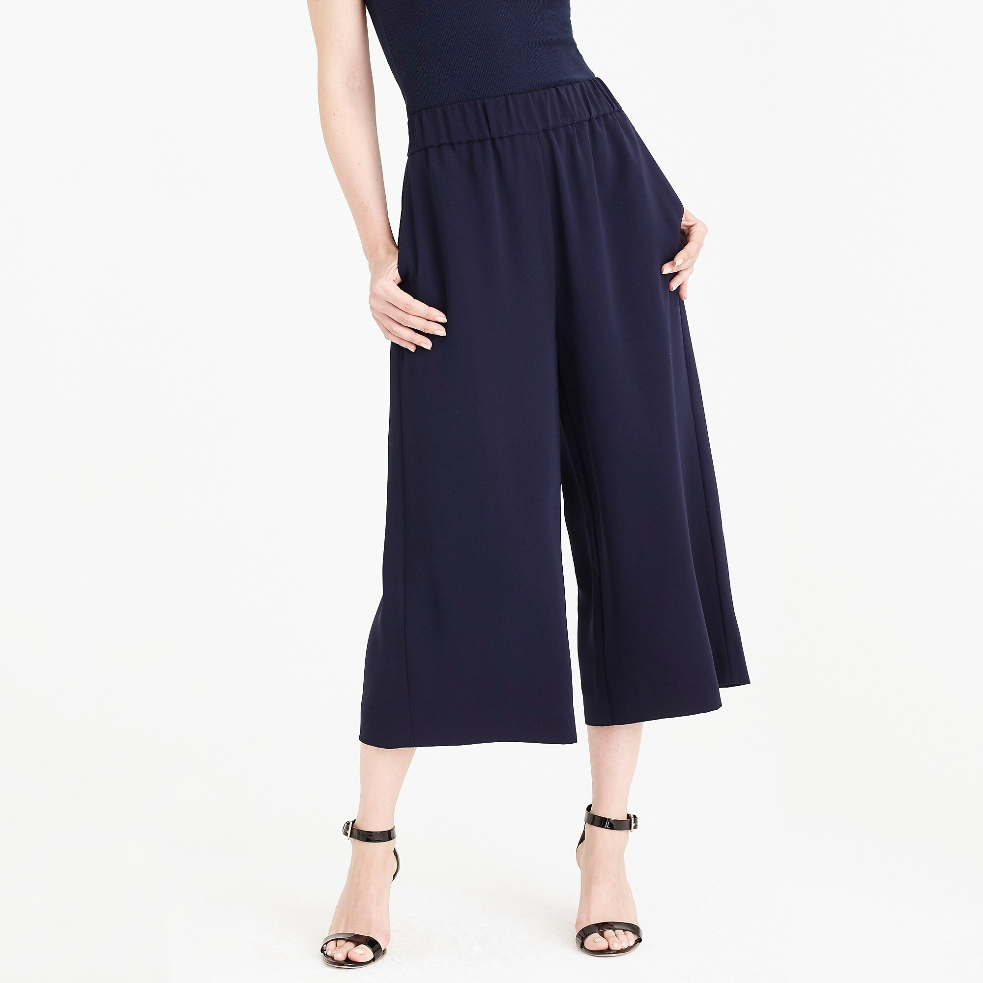 Drapey wide-leg crop pant | J.Crew Factory