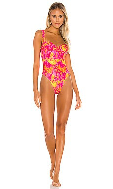 Lovers + Friends Talie One Piece in Sunset Tie Dye from Revolve.com | Revolve Clothing (Global)