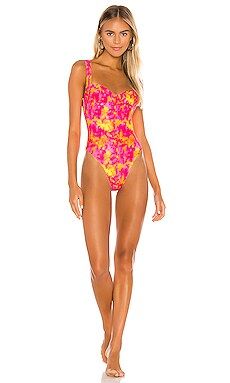 Lovers + Friends Talie One Piece in Sunset Tie Dye from Revolve.com | Revolve Clothing (Global)