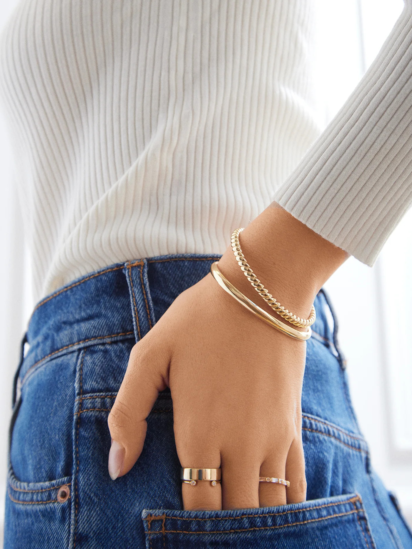 Arlo Cuff Bracelet Set - Classic Cuff Set | BaubleBar