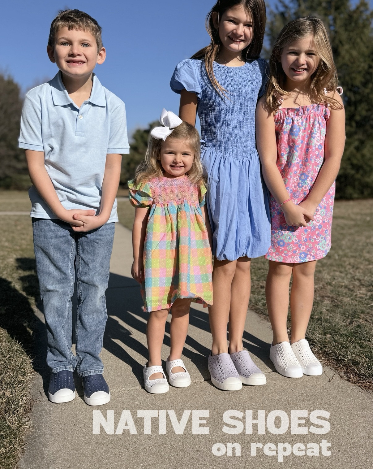 Everyday shoes for everyday magic ✨

We’ve been living in @nativeshoes for years — from outdoor adventures and city walks to cozy indoor play.

What I love most is how lightweight they are while still being practical, comfy and actually cute (because let’s be honest… kids are HARD on shoes).

Each pair is easy on, easy off, and made to move — which is exactly what our days look like around here.

I linked all of our favorite Native Shoes styles on LTK so you can save them now — especially with their Warehouse Sale coming soon!

Trust me, these are the kind of shoes that get worn every single day.

#NativeShoes
#MomApproved
#KidsStyleInspo
#KidApproved
#WaterproofShoes


#LTKBaby #LTKmomlife #LTKKids