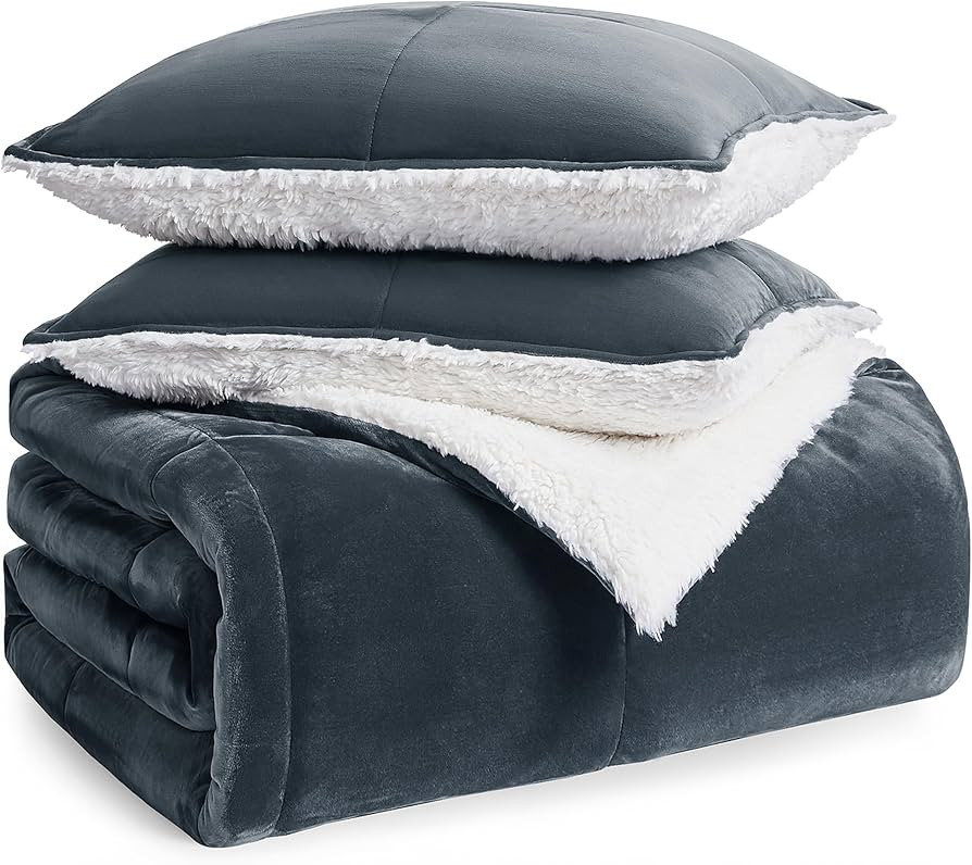 UGG 00520 Blissful King Comforter Set Reversible Fluffy All Season Comforter and Pillow Shams Eas... | Amazon (US)