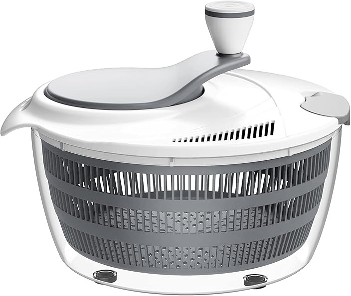 Smile Mom Salad Spinner Large 4 Quarts, ABS,BPA Free Clips & Locking, Lettuce Vegetables Washer Drye | Amazon (US)