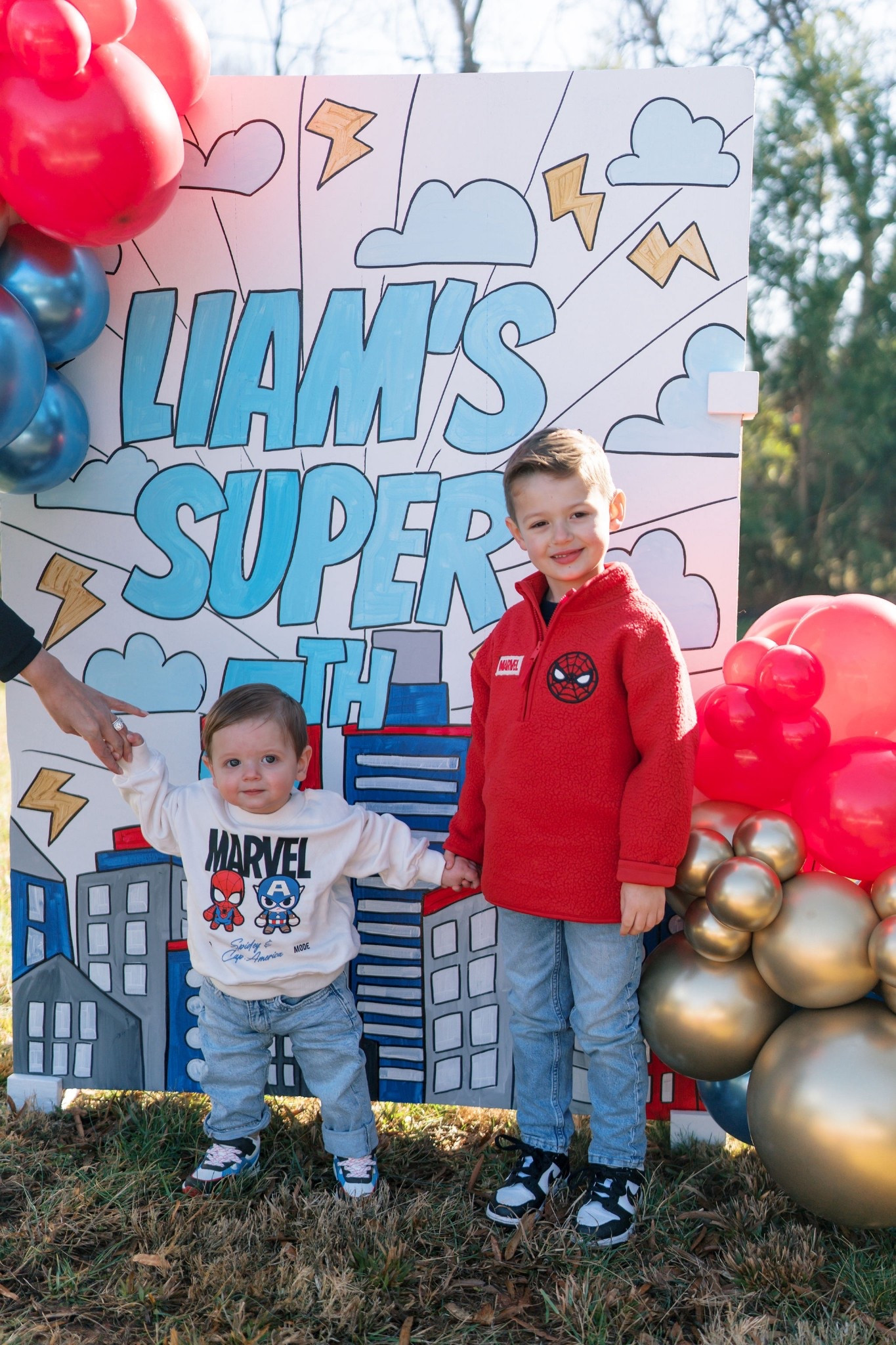 The boys Marvel Superhero outfits ♥️