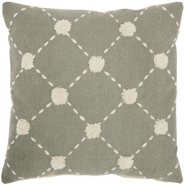 HomeRoots 20-in x 20-in Sage Square Indoor Decorative Pillow | Lowe's