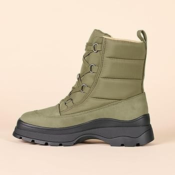 Amazon Essentials Women's Lace Up Puffer Snow Boots | Amazon (US)