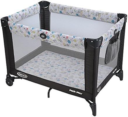 Graco Pack and Play Portable Playard | Push Button Compact Fold, Carnival | Amazon (US)