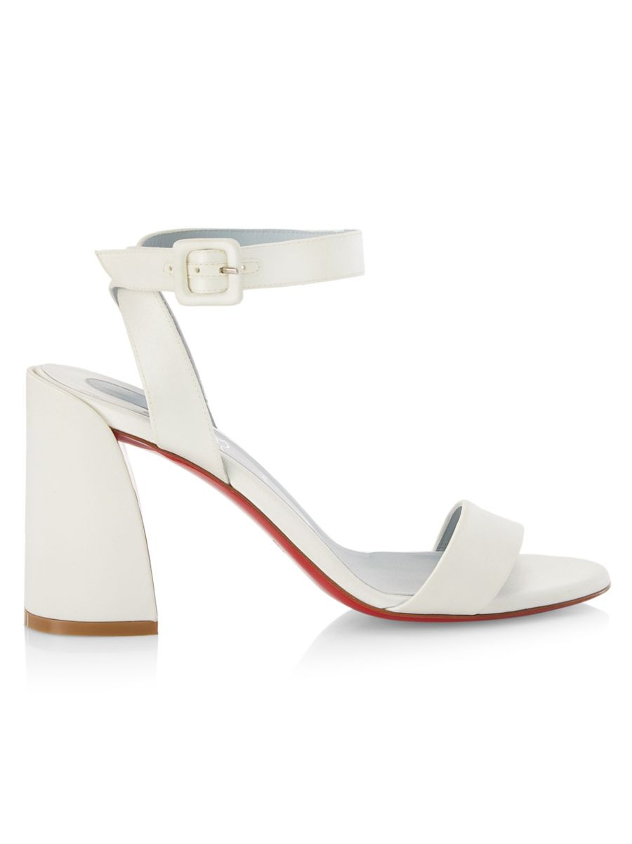 Miss Sabina 85 Crepe Satin Ankle-Strap Sandals | Saks Fifth Avenue