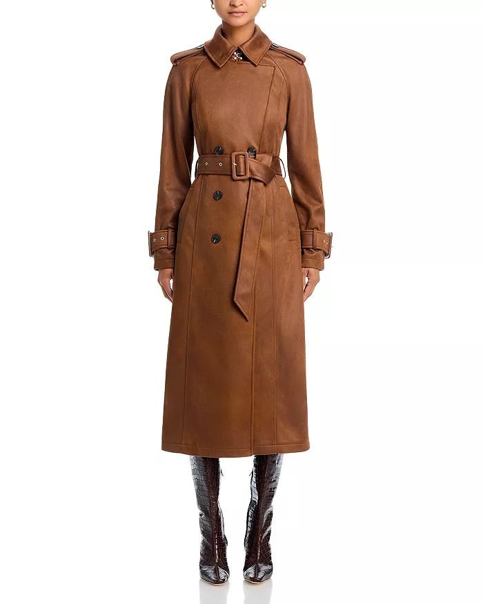 Avec Les Filles Faux Leather Trench Coat Women - Bloomingdale's | Bloomingdale's (US)