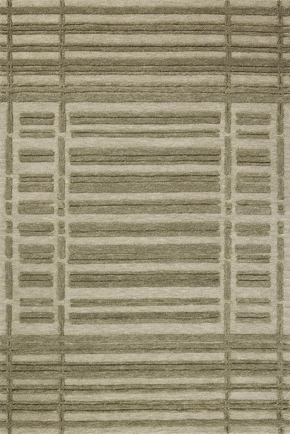 Loloi Chris Loves Julia Bradley Collection, Sage & Olive, 7'-9" x 9'-9" Area Rug – Classic Stri... | Amazon (US)