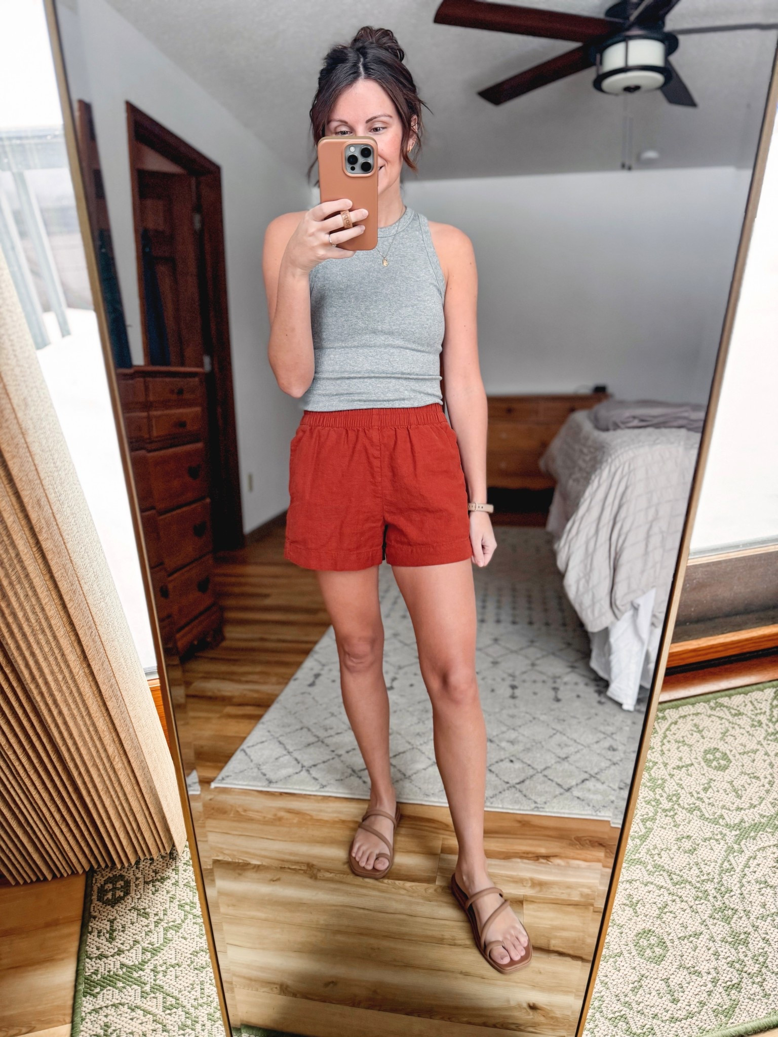Wearing size small in my the high neck tank top, and xxs in my linen shorts (I size down in these). My croc sandals are size 6 and fit true to size! Love them. 



#LTKgrwm #LTKPetite #LTKootd