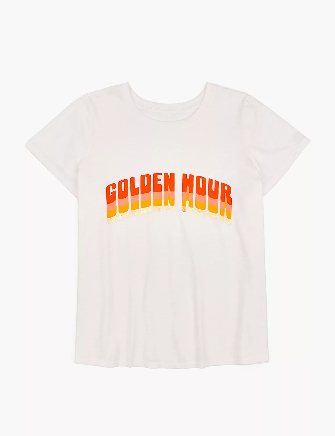 Modern Crew-Neck Golden Hour Graphic Tee | LaneBryant | Lane Bryant (US)