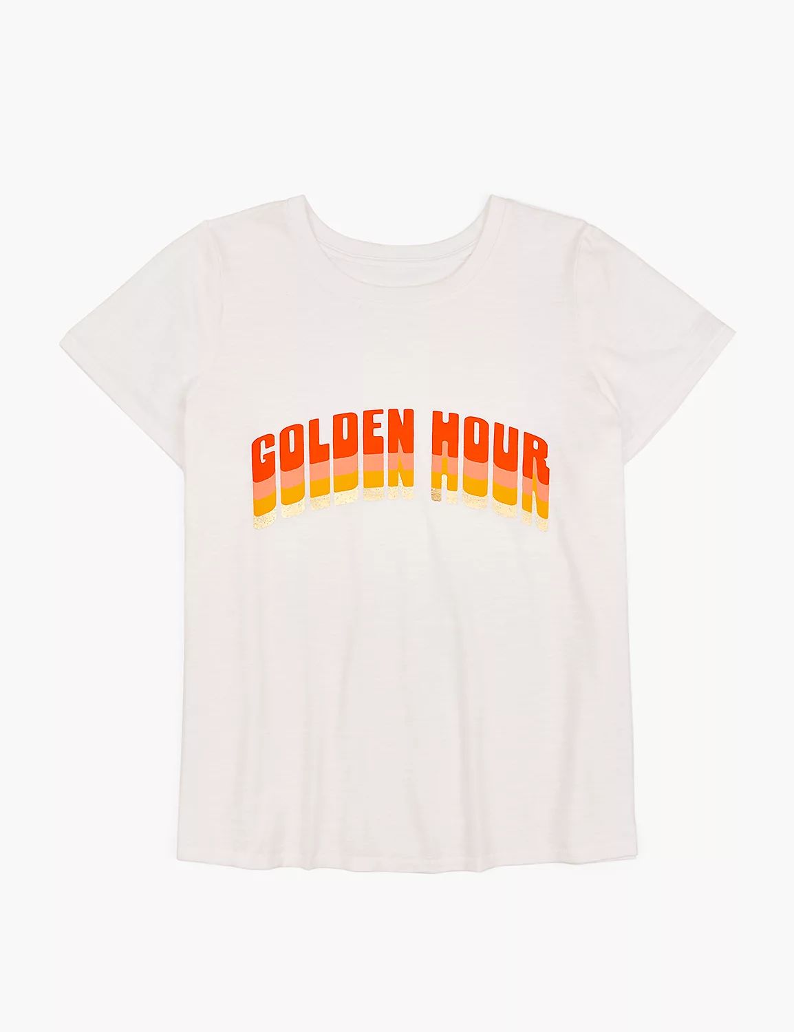 Modern Crew-Neck Golden Hour Graphic Tee | LaneBryant | Lane Bryant (US)