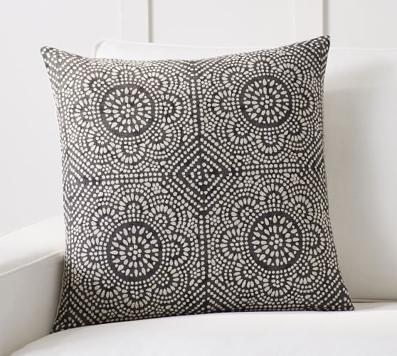 Slate Printed Pillow Cover | Pottery Barn (US)