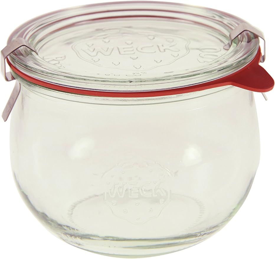 Weck 744 1/2L Tulip Jar Set of Six - 16.9 Ounce | Amazon (US)