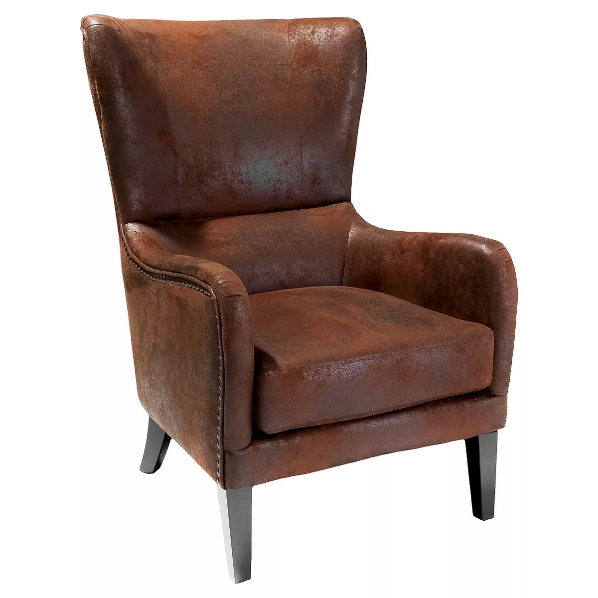 Lorenzo Studded Club Chair Brown - Christopher Knight Home | Target