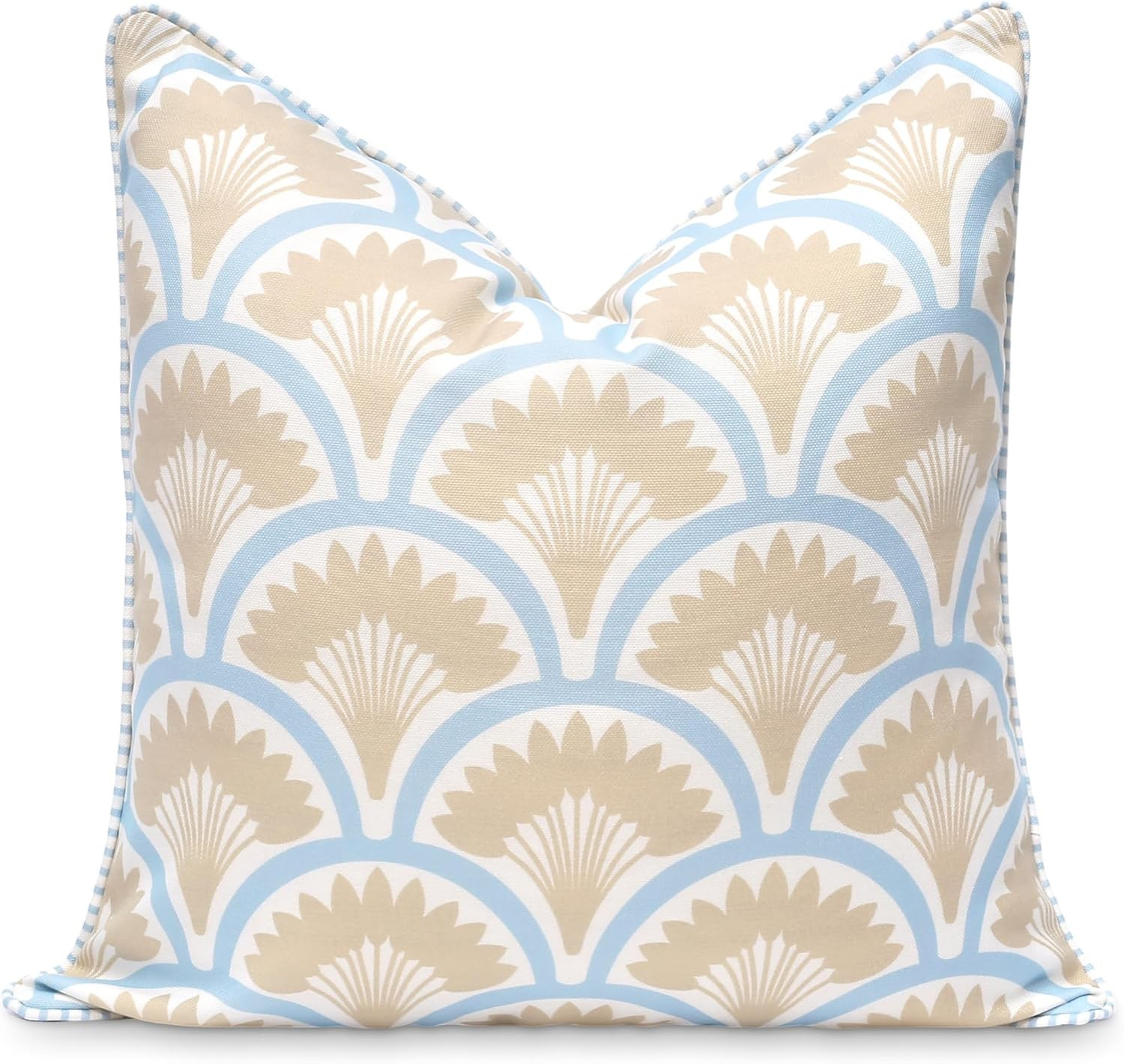 Hofdeco Premium Coastal Patio Indoor Outdoor Throw Pillow Cover Only, 20"x20" Water Repellent for... | Amazon (US)