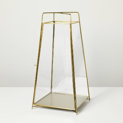 20" Brass Finish Lantern Large - Hearth & Hand™ with Magnolia | Target