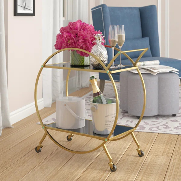 Chandris 27'' Wide Bar Cart | Wayfair North America