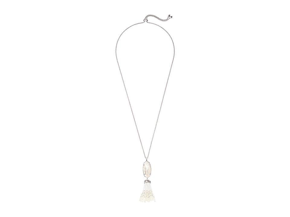 Kendra Scott Eva Necklace (Rhodium/Ivory/Mother-of-Pearl) Necklace | Zappos