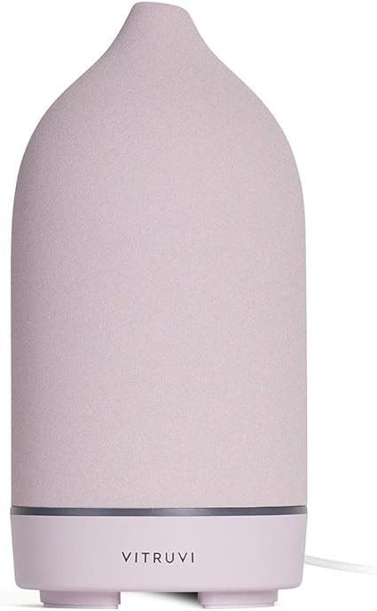 Vitruvi Stone Diffuser, Ceramic Ultrasonic Essential Oil Diffuser for Aromatherapy, Lavender 90ml... | Amazon (CA)