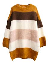 'Emeri' Color Block Oversized Sweater (2 Colors) | Goodnight Macaroon