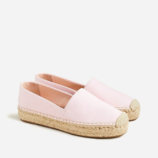 Canvas espadrille flats | J. Crew US