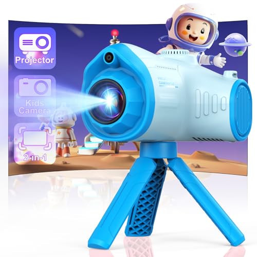 Kids Camera, Camera for Kids with Projector, Offers Projection, 48MP Photography, 1080p Video Recording, Kids Digital Camera Christmas Birthday Gifts for Boys Girls Age 3+ (Blue) | Amazon (US)