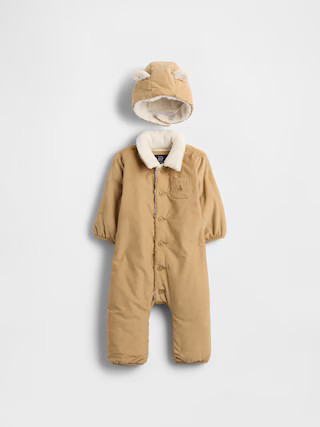 Baby Corduroy & Sherpa One-Piece Outfit Set | Gap (CA)