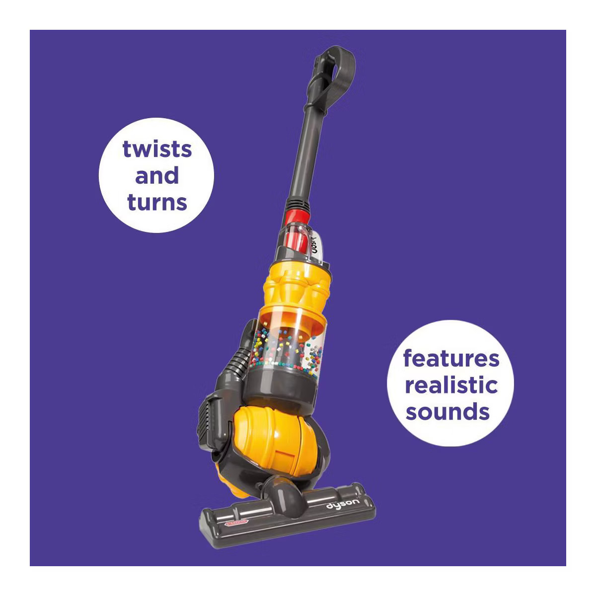 Dyson Casdon Toy Ball Vacuum with Working Suction, Zooming Colorful Beads and Removable 'Dirt' Co... | Target
