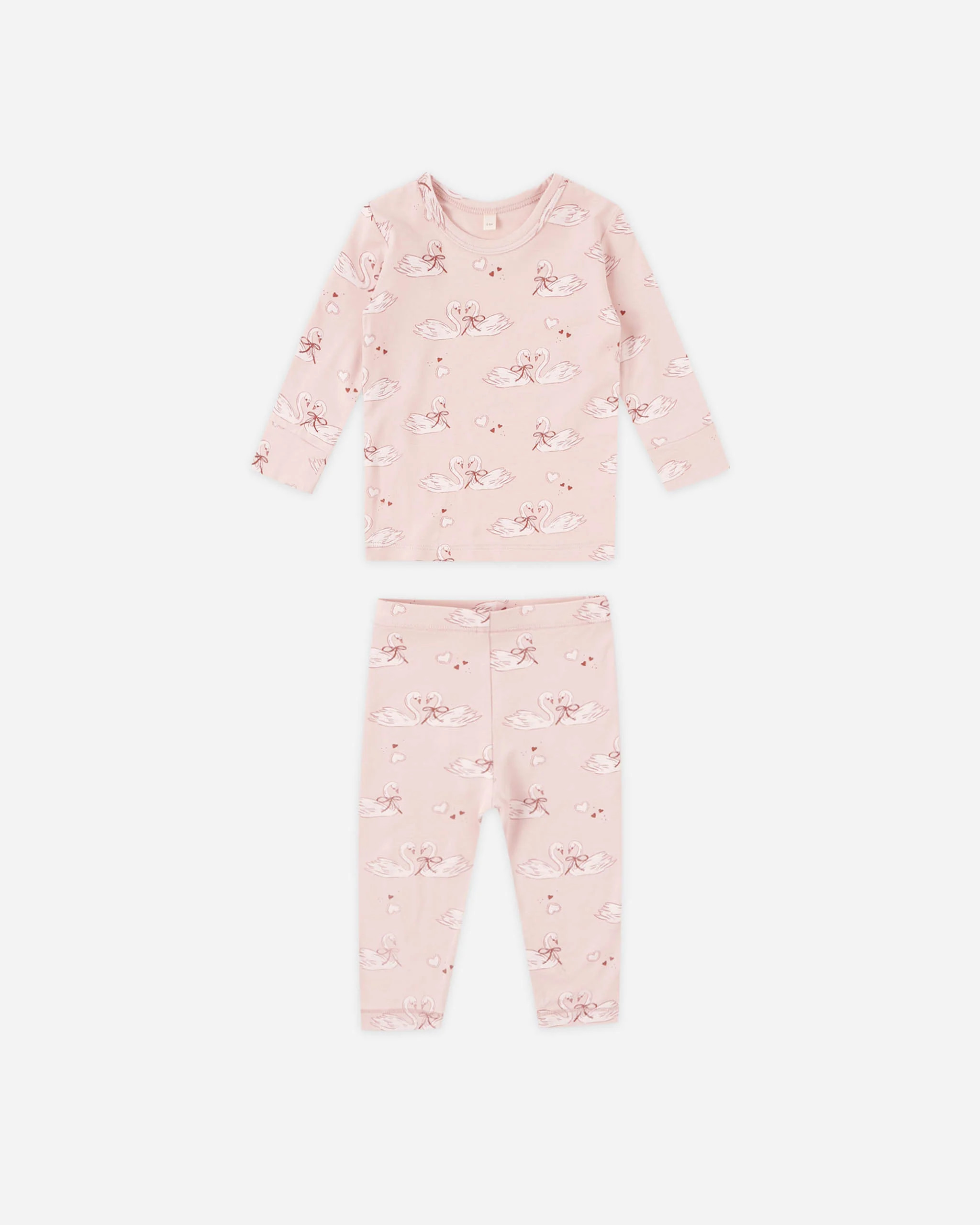 Bamboo Pajama Set Swans | Rylee + Cru