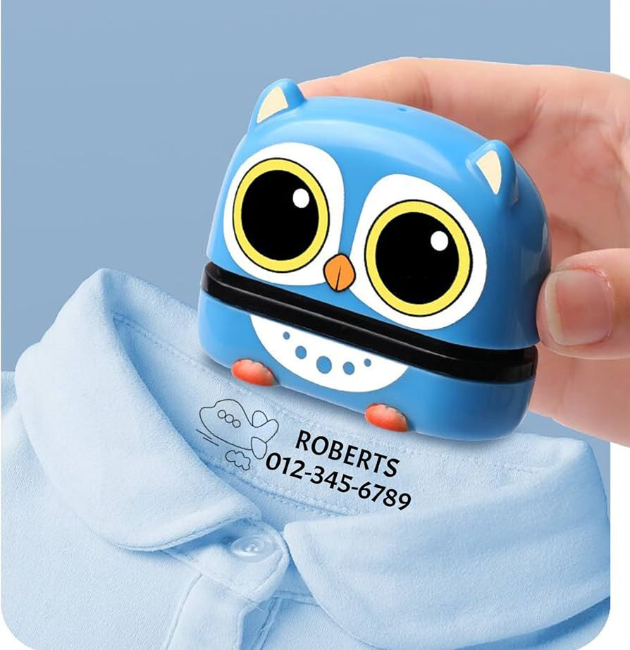 Name Stamp Clothing Kids,The Name Stamp for Clothes，Cartoon Pattern Style Name Stamp,Custom Nam... | Amazon (US)