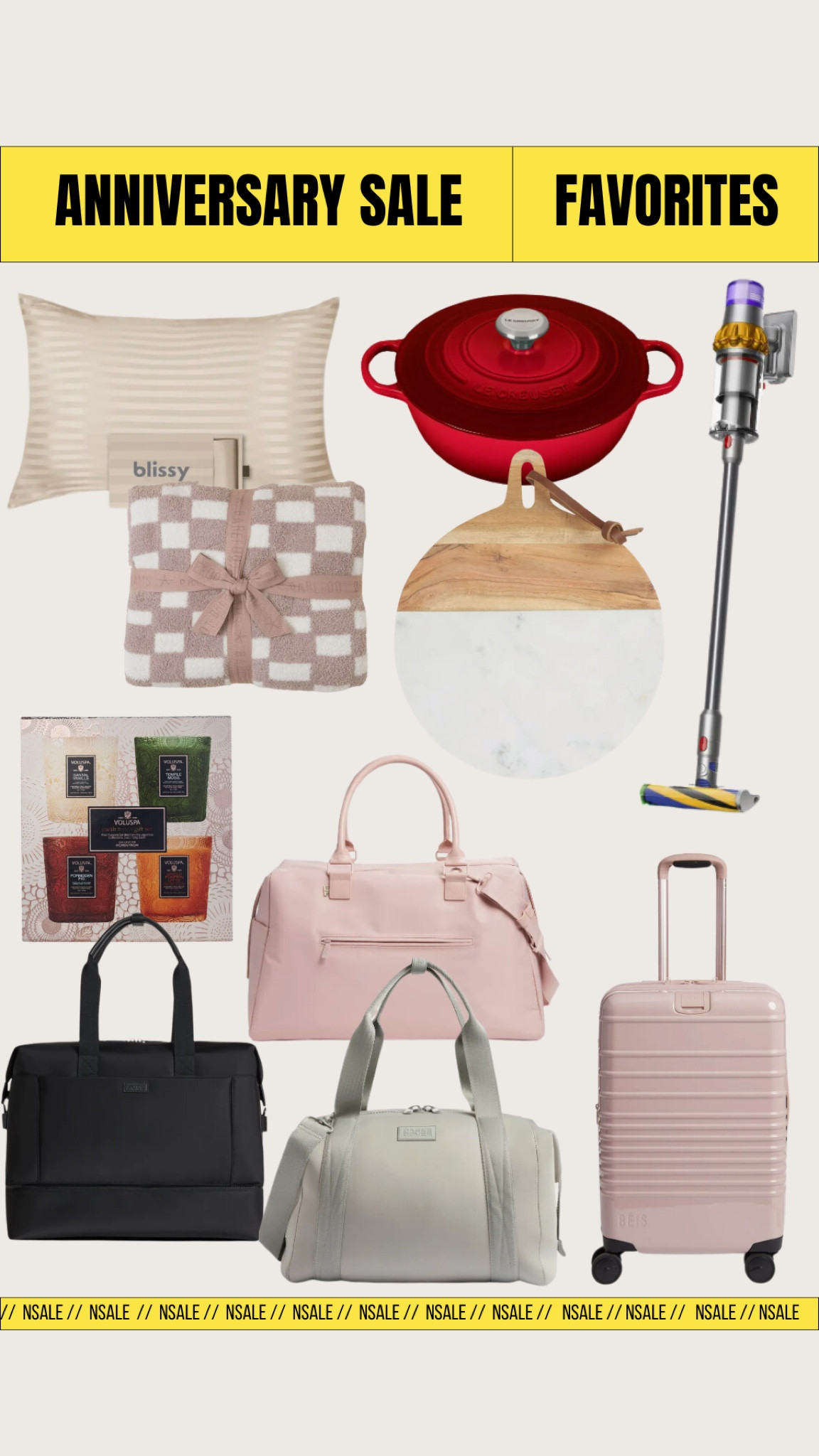 Nordstrom // anniversary sale // home // Nordstrom home // home sale // travel // suitcase // weekend bag // carry on // small bag // barefoot dreams // le creuset // Dyson // candle // gifts // kitchen // bedroom 

#LTKhome #LTKtravel #LTKsalealert