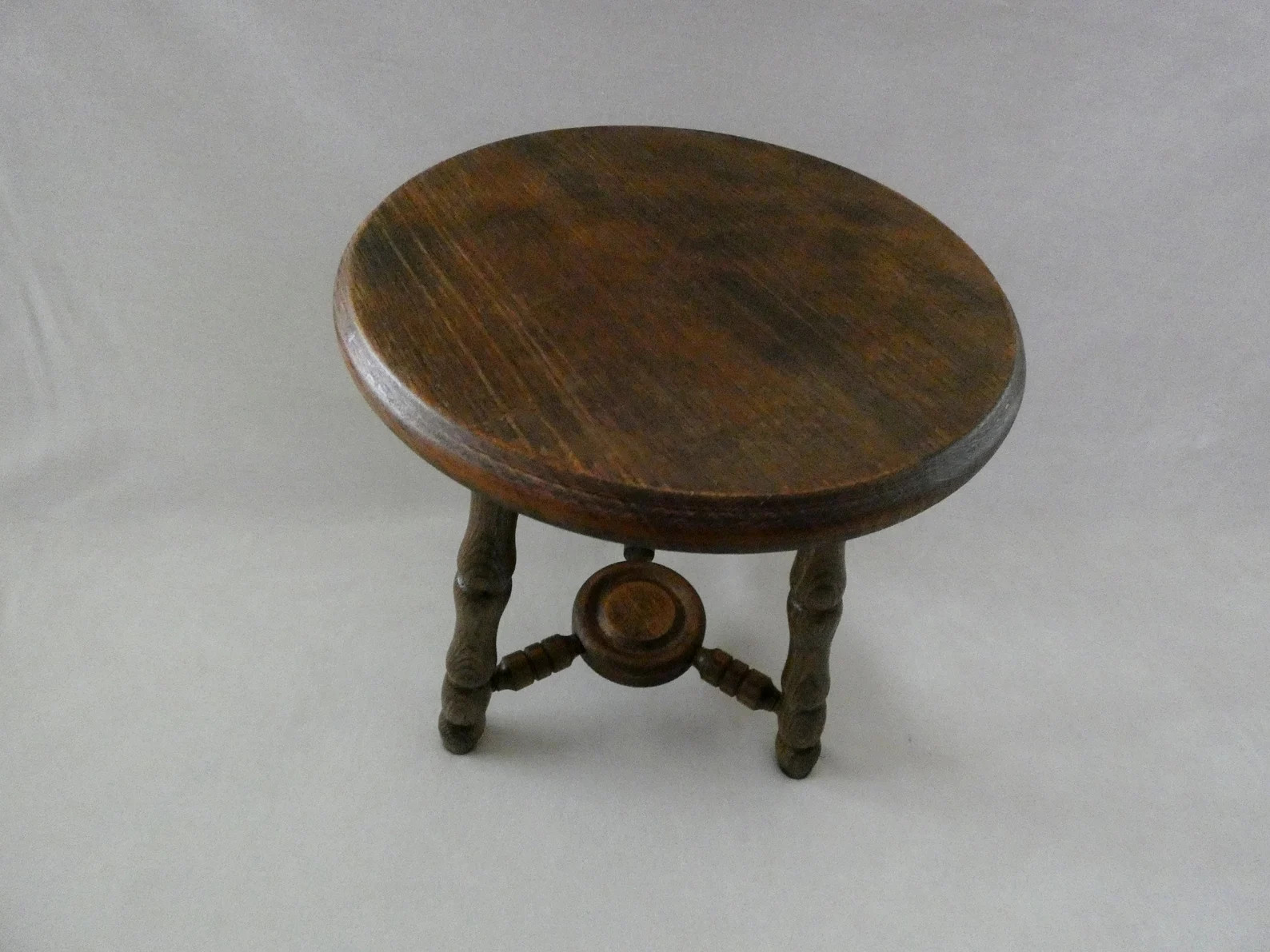 Vintage French Tripod Stool Small Side Table Vintage Wooden - Etsy | Etsy (US)