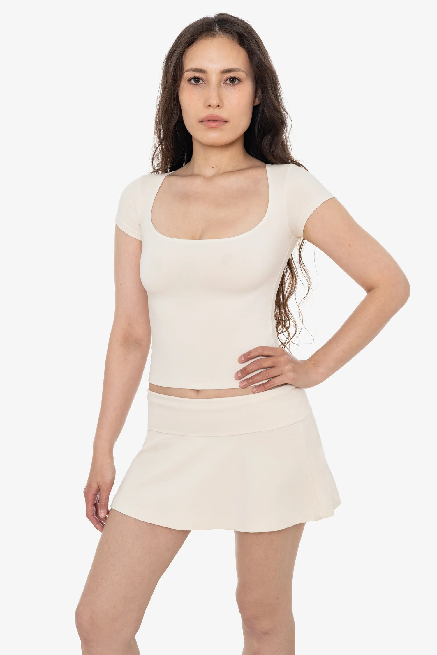 8335GD - Garment Dye Cotton Spandex Yoga Skirt | Los Angeles Apparel