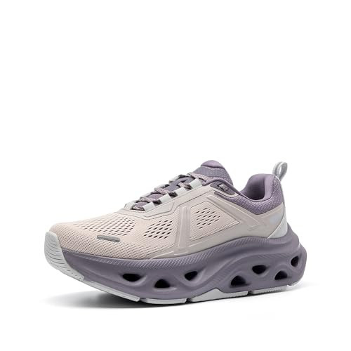 NORTIV 8 Women's Comfortable Walking Shoes Running Tennis MovePropel Athletic Gym Workout Jogging Fashion Sneakers,Size 8.5,Grey Pink/Purple,SNWS247W | Amazon (US)