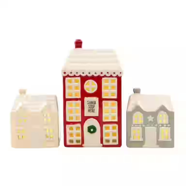 Something Different Houses Christmas Decoration Set (Pack of 3) | Walmart (US)