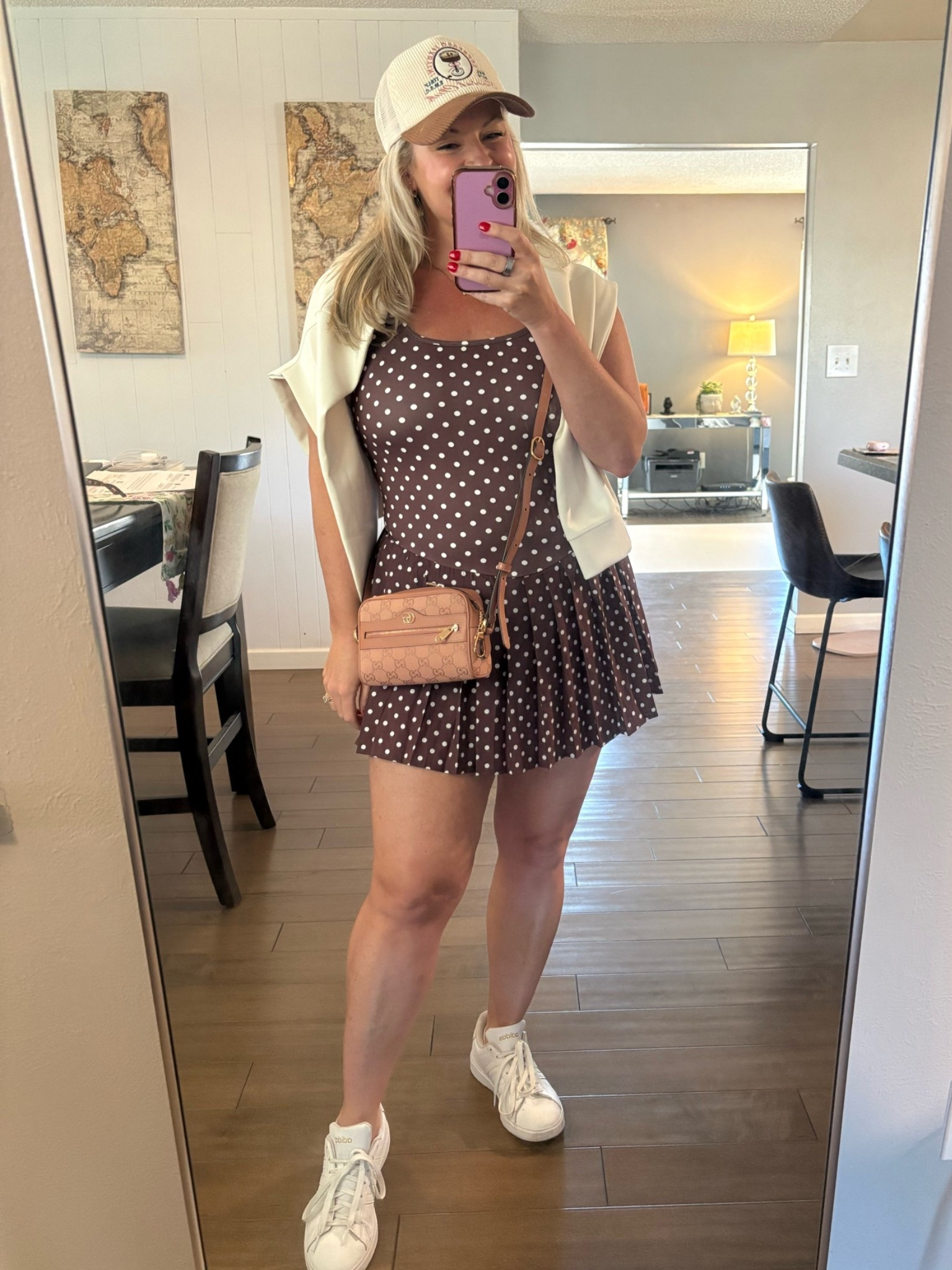 Kentucky Derby Athleisure style! This polka dot dress is so fun! Comes with built in shorts. I'm wearing a M.

Kentucky Derby style. Polka dot dress. Polka dot athletic dress. Adidas. Gucci. Pink Gucci. Elevated Weekend

Follow my LTK @EmilyAnneGardnerdeMendez on the @shop.LTK app to view this post and get my exclusive app-only content!

#liketkit 
@ltk 

#LTKgrwm #LTKdayinmylife #LTKootd #LTKdayinmylife #LTKootd #LTKgrwm

Comment SHOP below to receive a DM with the link to this post on my LTK ⬇ https://liketk.it/6b5EH as in C

#LTKootd #LTKdayinmylife #LTKgrwm