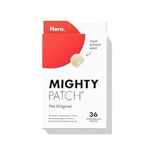 Mighty Patch Original from Hero Cosmetics - Hydrocolloid Acne Pimple Patch for Zits and Blemishes... | Amazon (US)