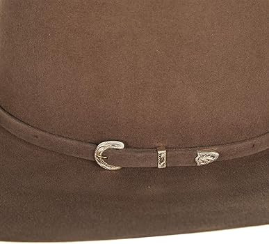 American Hats 40x Pecan 4 1/4in Brim Felt Cowboy Hat 71/8 | Amazon (US)