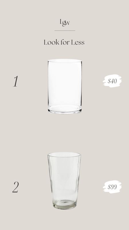 Look for Less $ - clear glass vase

#LTKhome