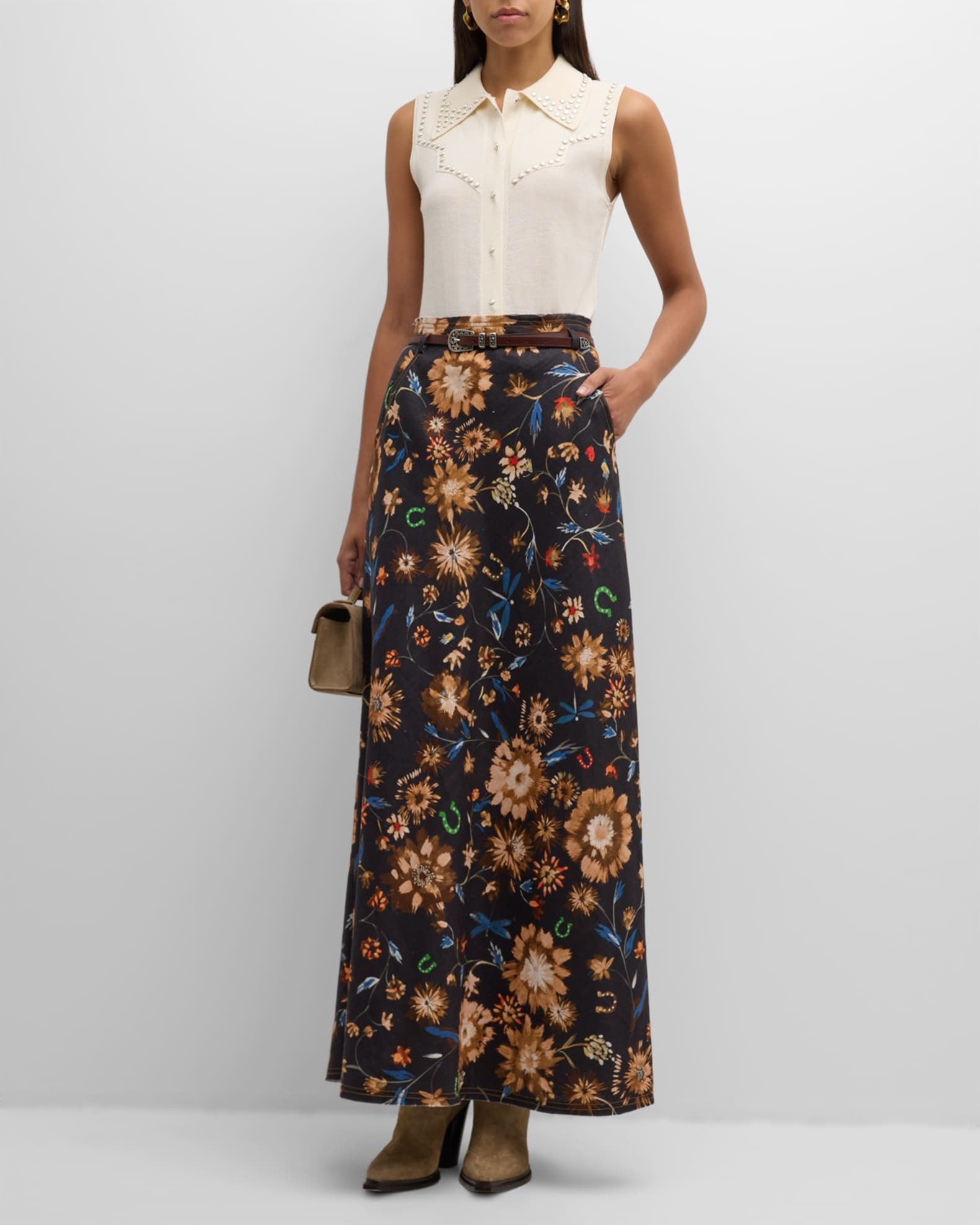 DOROTHEE SCHUMACHER Refined Essentials Stud-Embellished Top | Neiman Marcus